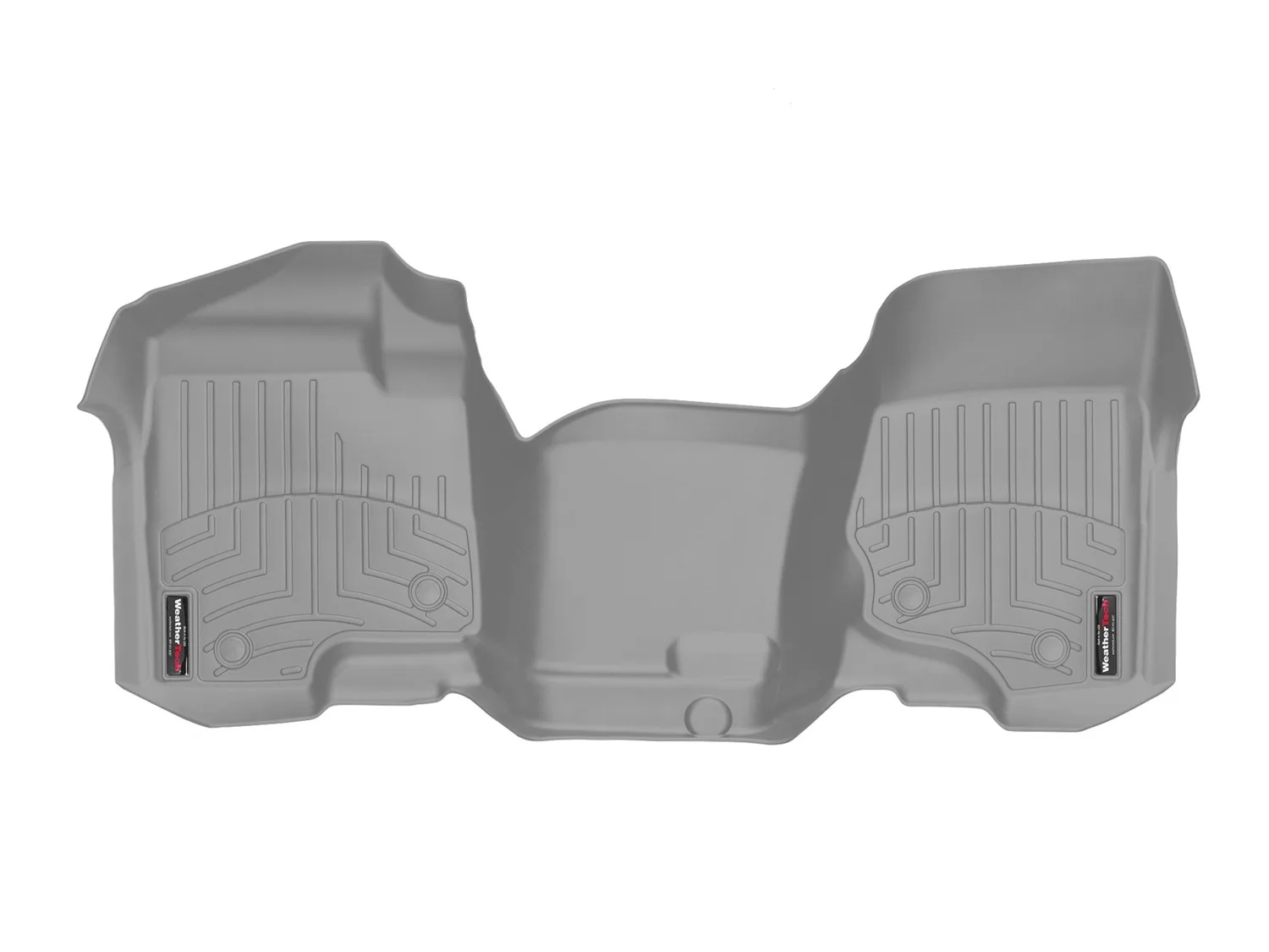WeatherTech FloorLiner™ DigitalFit®; Gray; Front; Over The Hump;