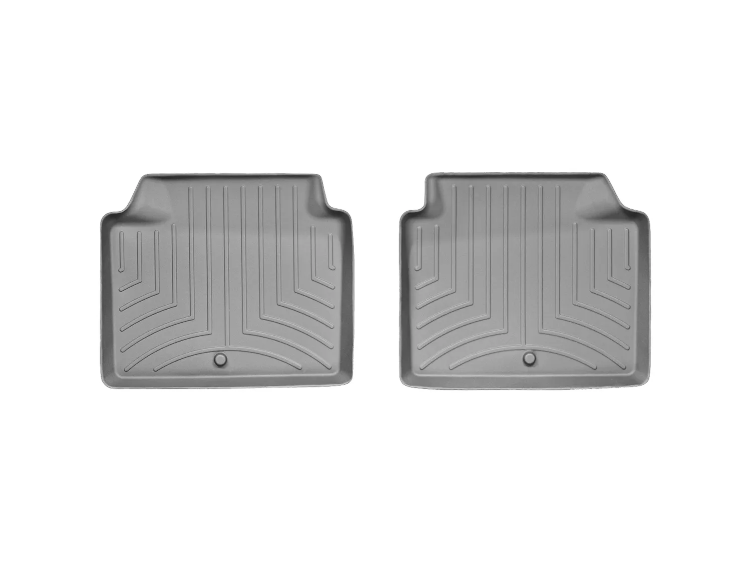 WeatherTech FloorLiner™ DigitalFit®; Gray; Rear; 2 Piece;