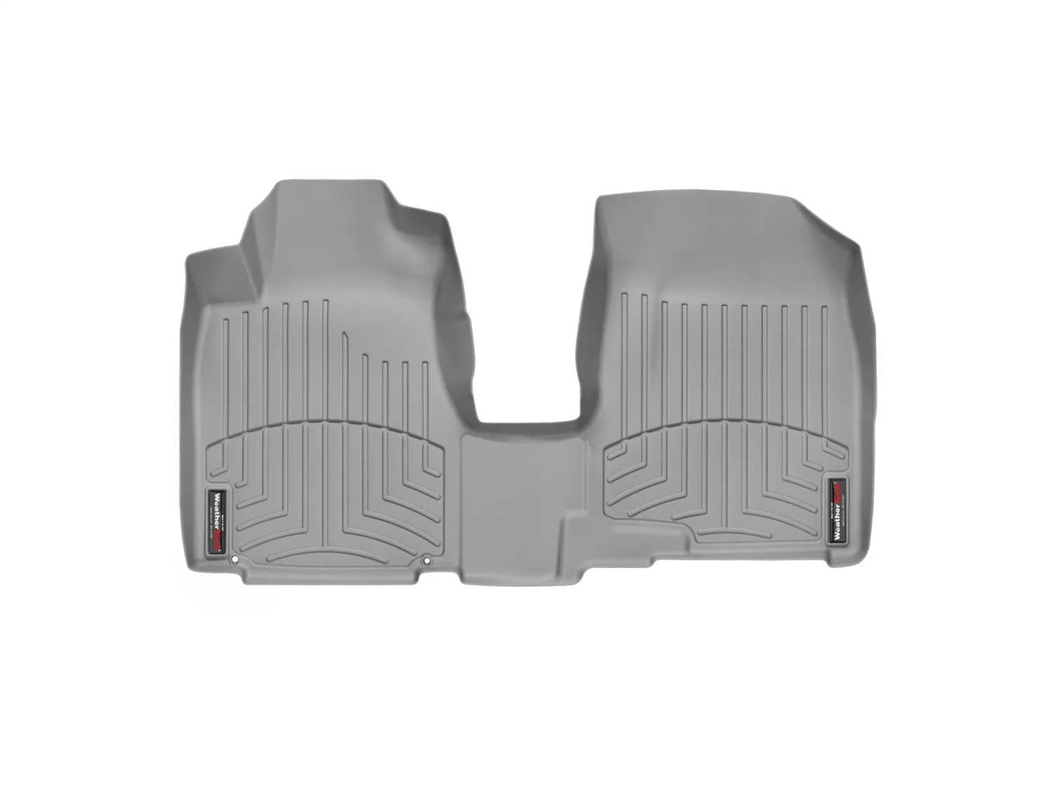WeatherTech FloorLiner™ DigitalFit®; Gray; Front; Over The Hump;