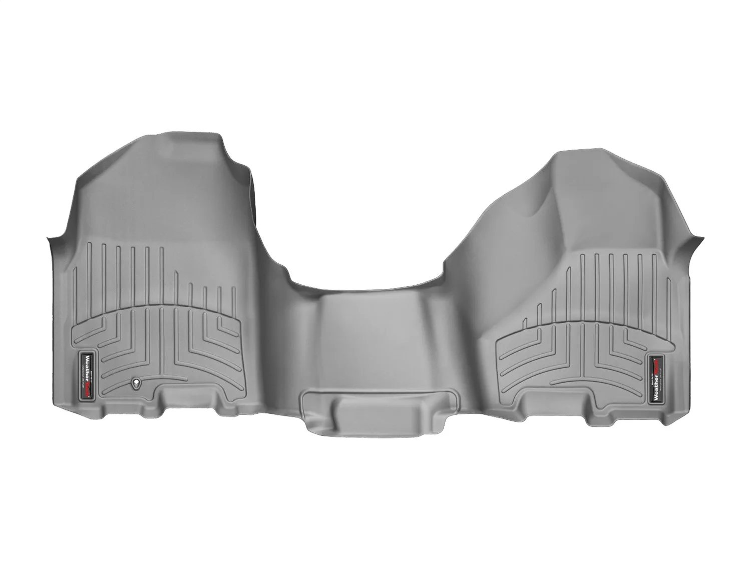 WeatherTech FloorLiner™ DigitalFit®; Gray; Front; Over The Hump;