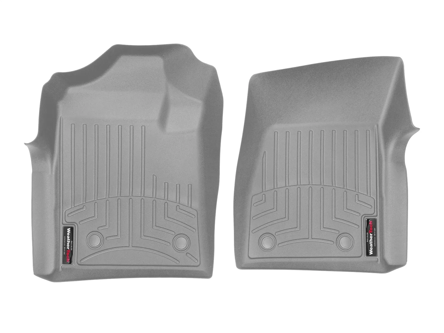 WeatherTech FloorLiner™ DigitalFit®; Gray; Front;