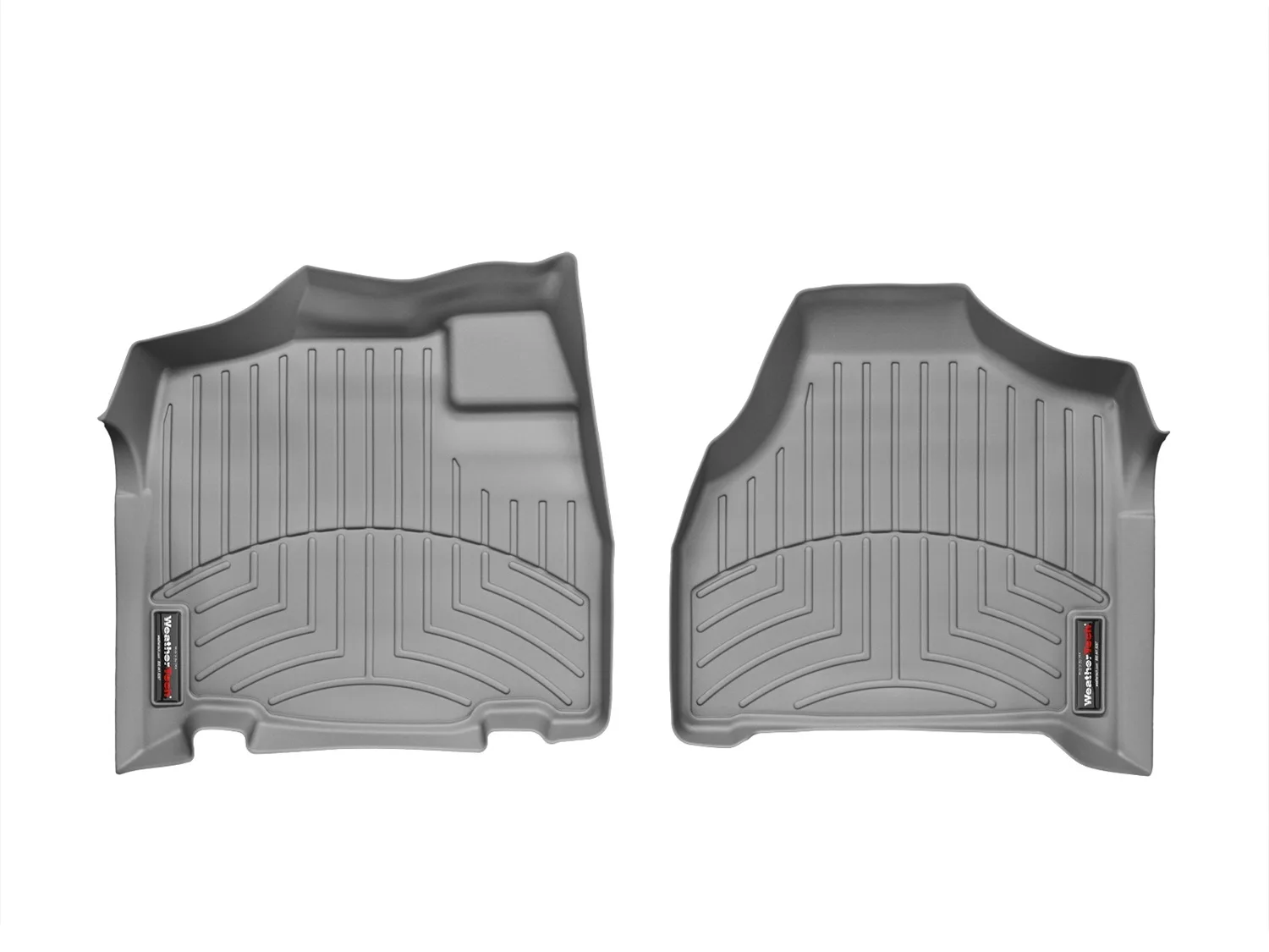 WeatherTech FloorLiner™ DigitalFit®; Gray; Front;
