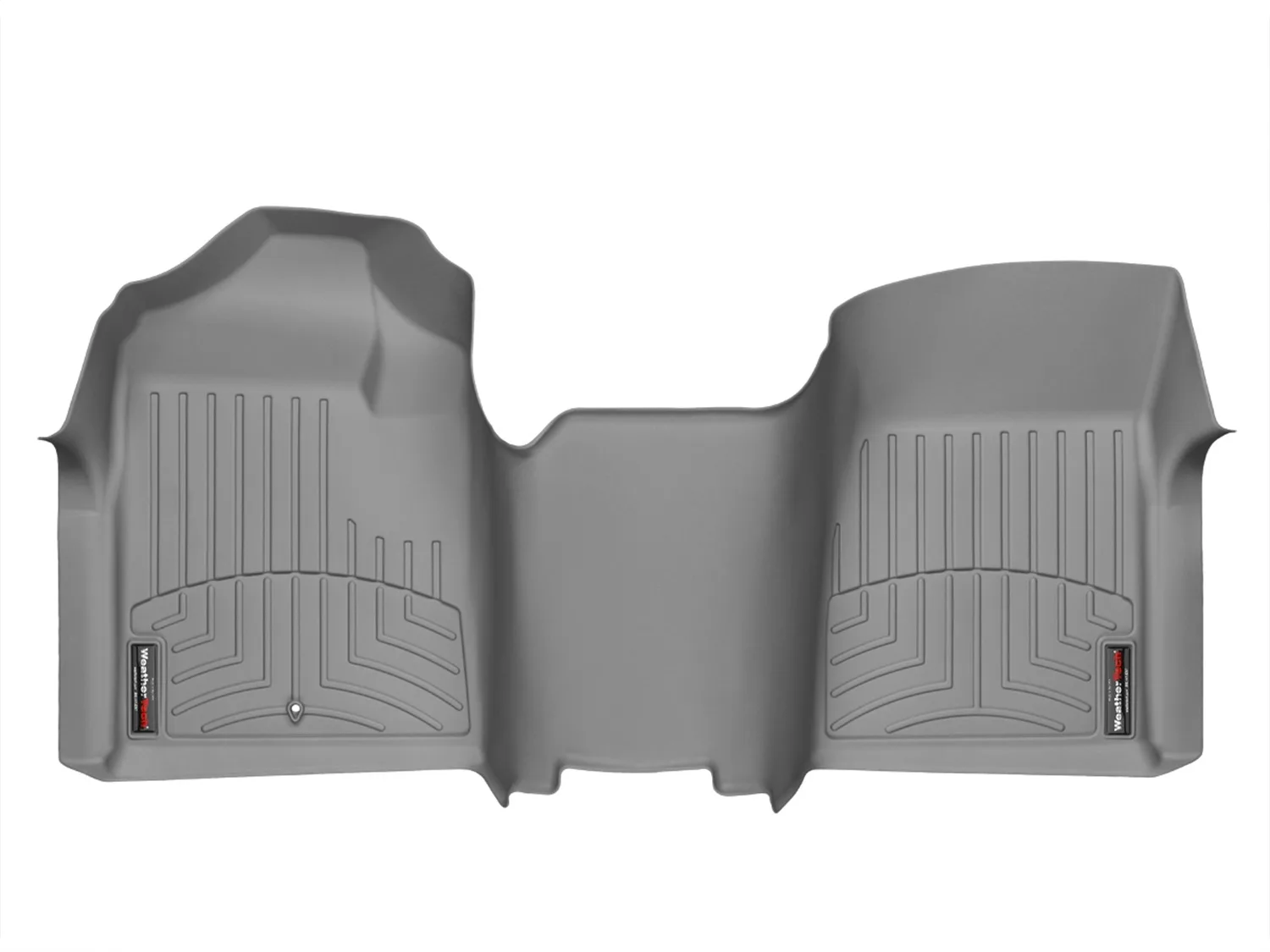 WeatherTech FloorLiner™ DigitalFit®; Gray; Front; Over The Hump;