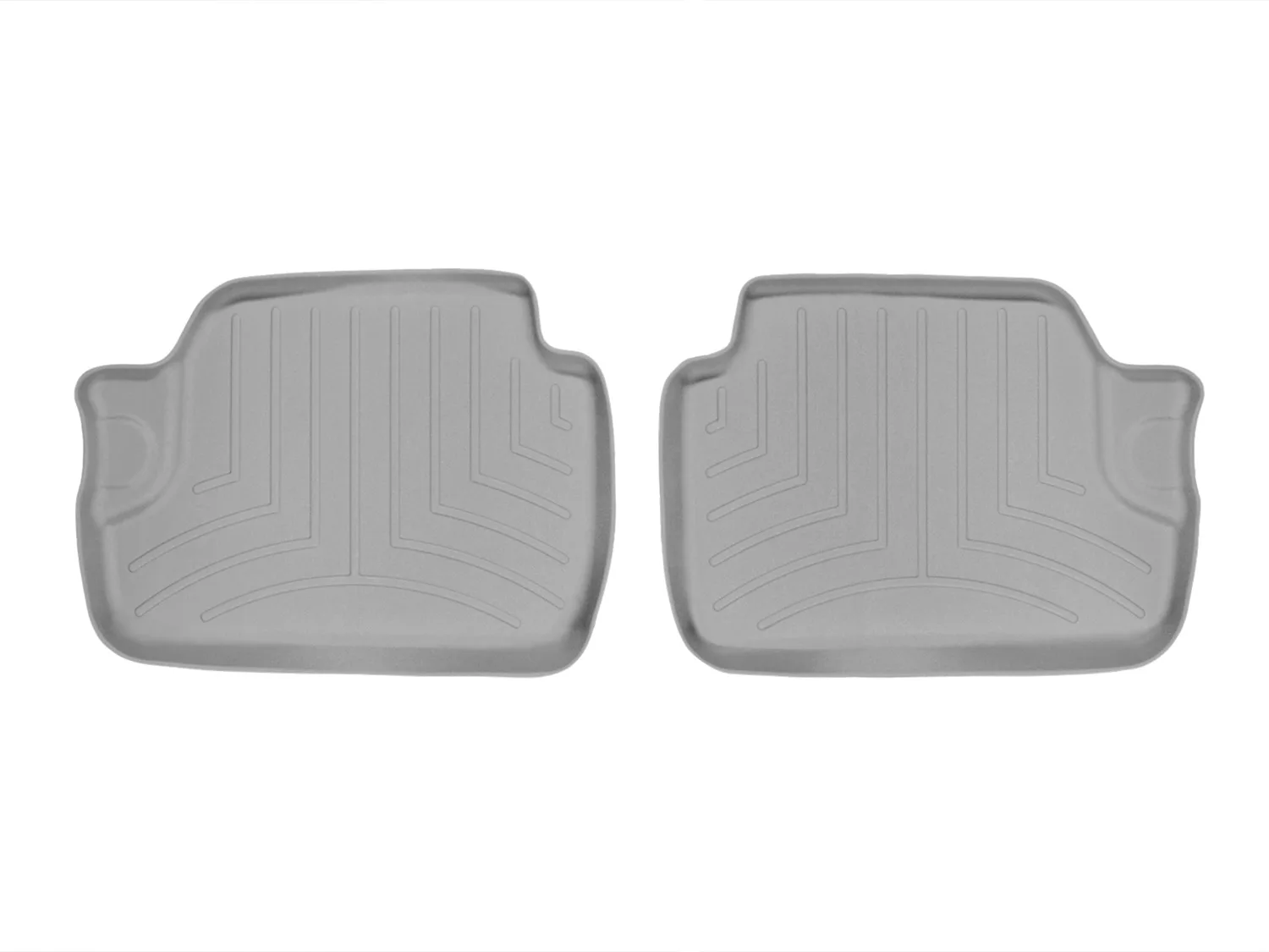 WeatherTech FloorLiner™ DigitalFit®; Gray; Rear; 2 Piece;