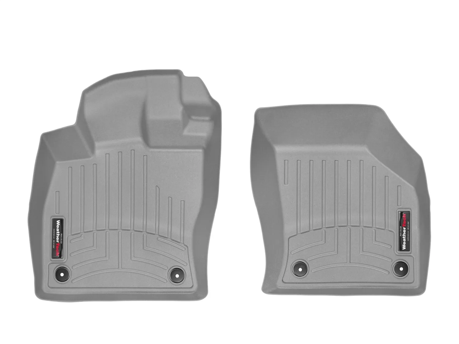 WeatherTech FloorLiner™ DigitalFit®; Gray; Front;