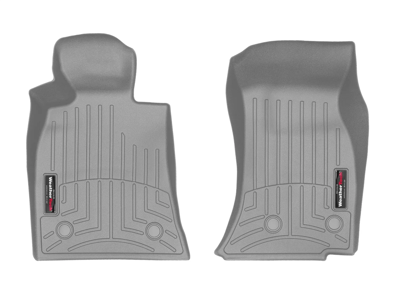 WeatherTech FloorLiner™ DigitalFit®; Gray; Front;