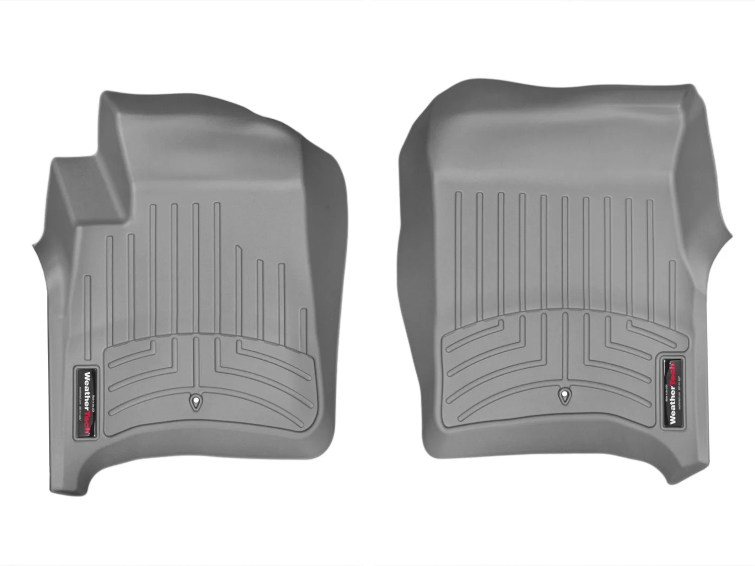 WeatherTech FloorLiner™ DigitalFit®; Gray; Front;