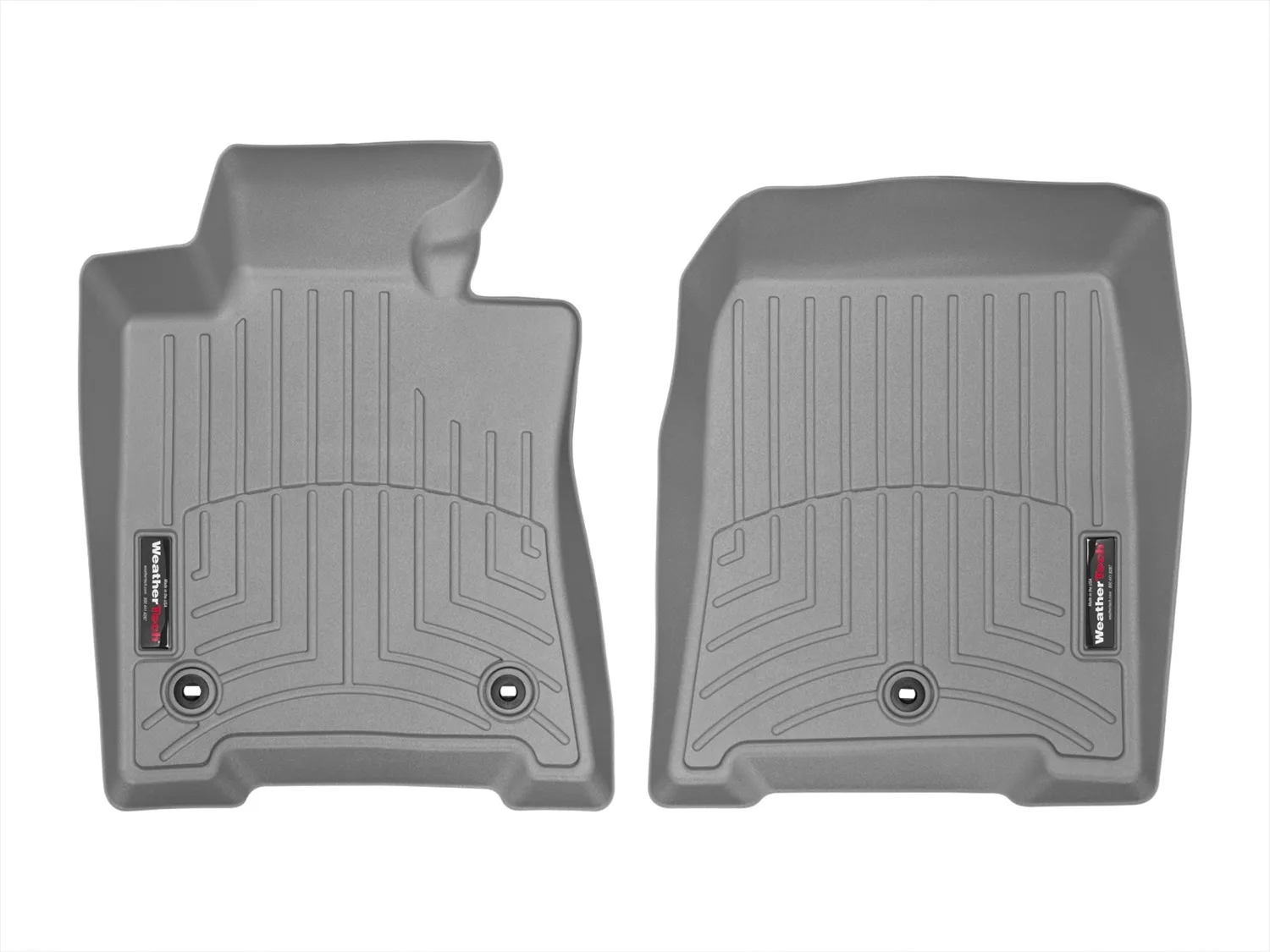 WeatherTech FloorLiner™ DigitalFit®; Gray; Front;