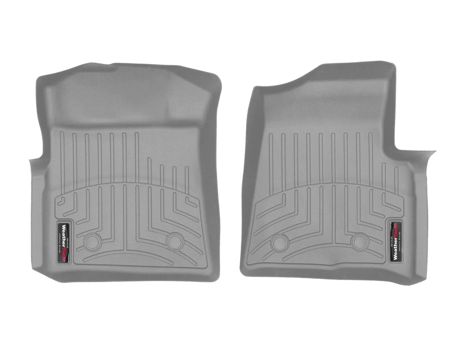 WeatherTech FloorLiner™ DigitalFit®; Gray; Front;