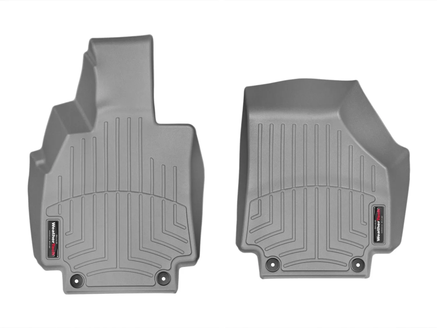 WeatherTech FloorLiner™ DigitalFit®; Gray; Front;