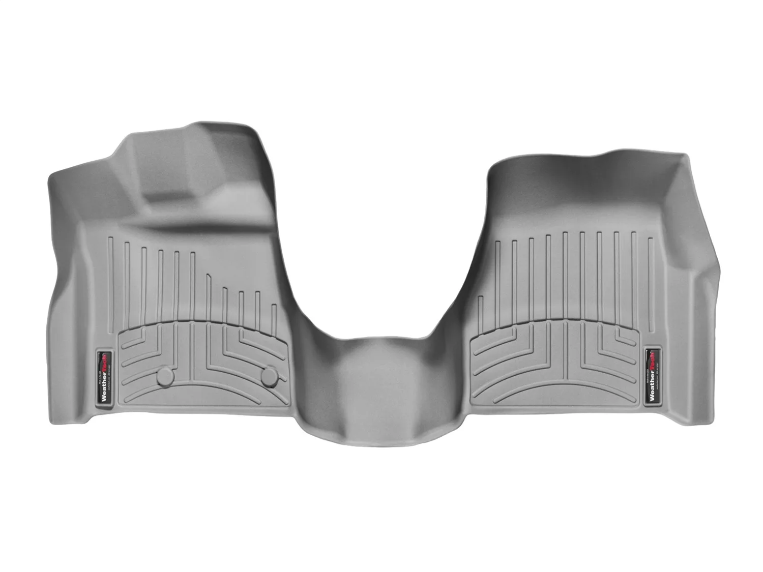 WeatherTech FloorLiner™ DigitalFit®; Gray; Front; Over The Hump;