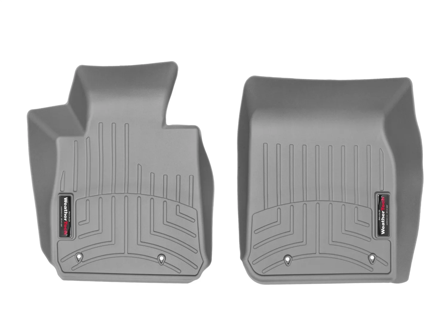 WeatherTech FloorLiner™ DigitalFit®; Gray; Front;