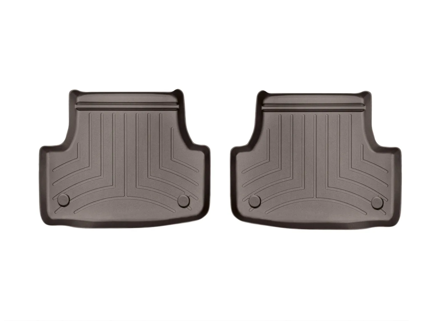 WeatherTech FloorLiner™ DigitalFit®; Cocoa; Rear; 2 Piece;