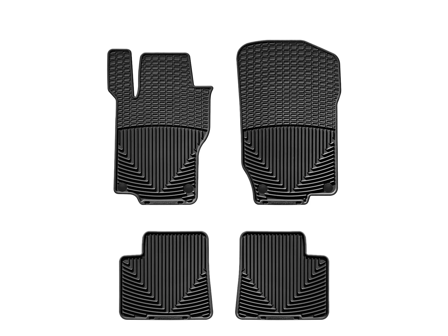 WeatherTech All Weather Floor Mats; Black; Front and Rear;