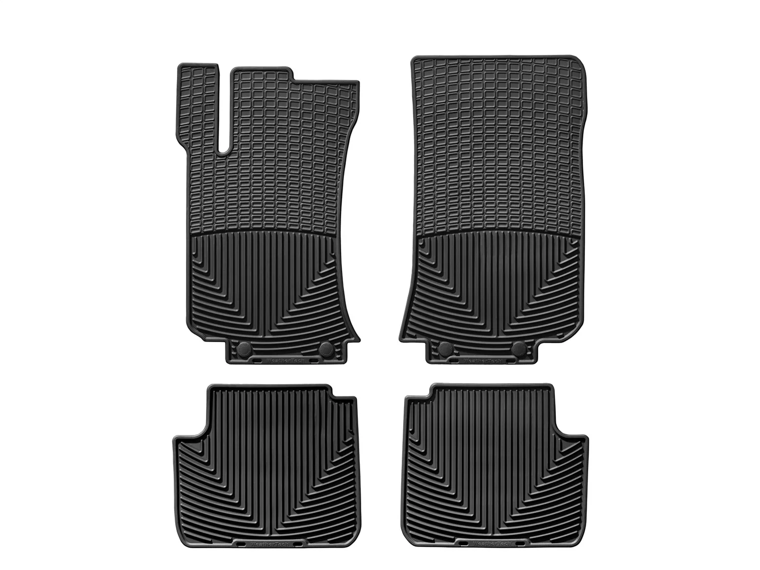 WeatherTech All Weather Floor Mats; Black; Front and Rear;