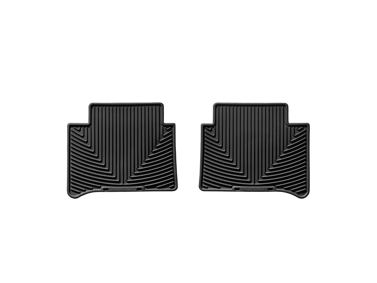 WeatherTech All Weather Floor Mats; Black; Rear;