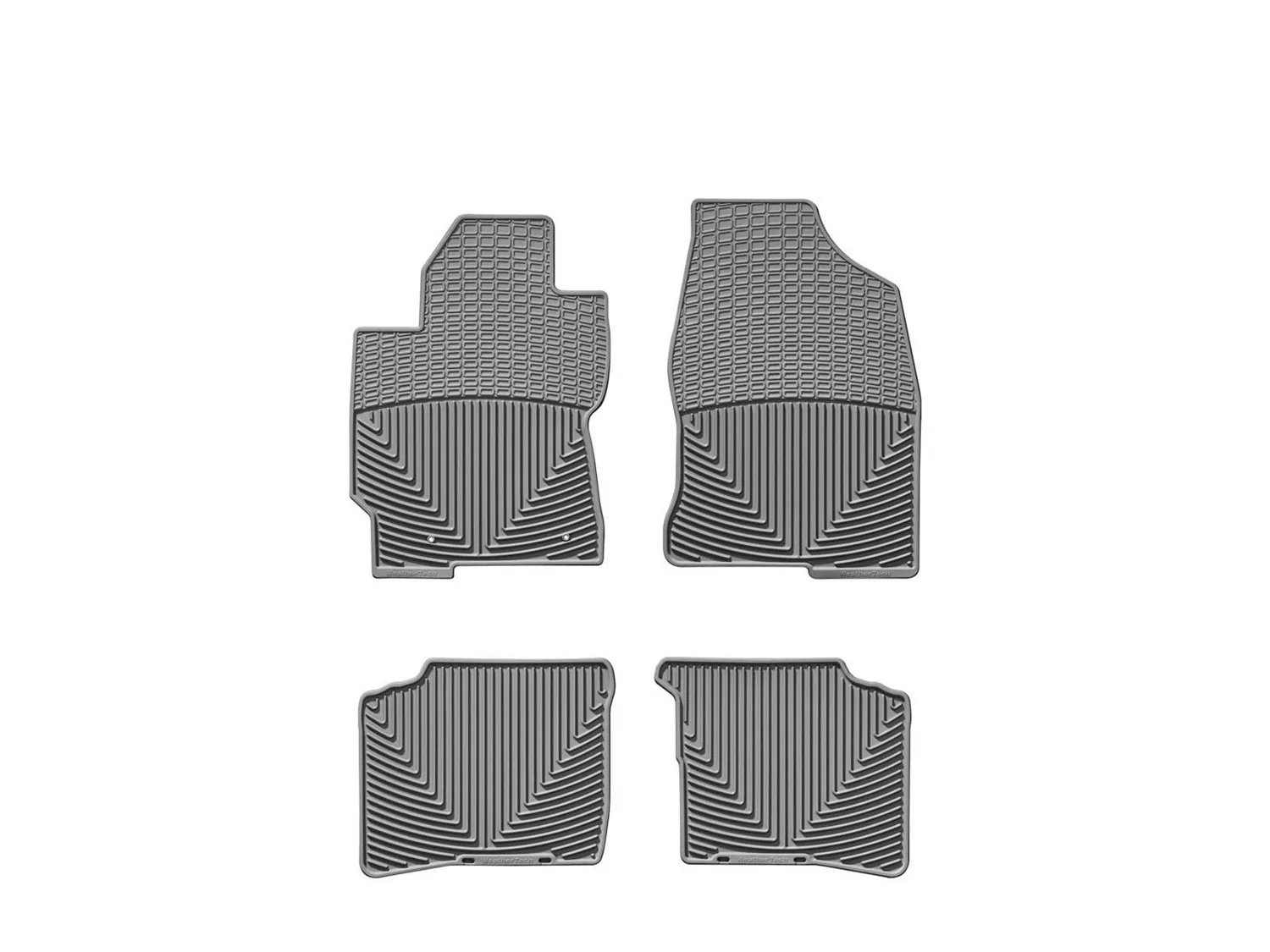 WeatherTech All Weather Floor Mats; Gray; Front and Rear;