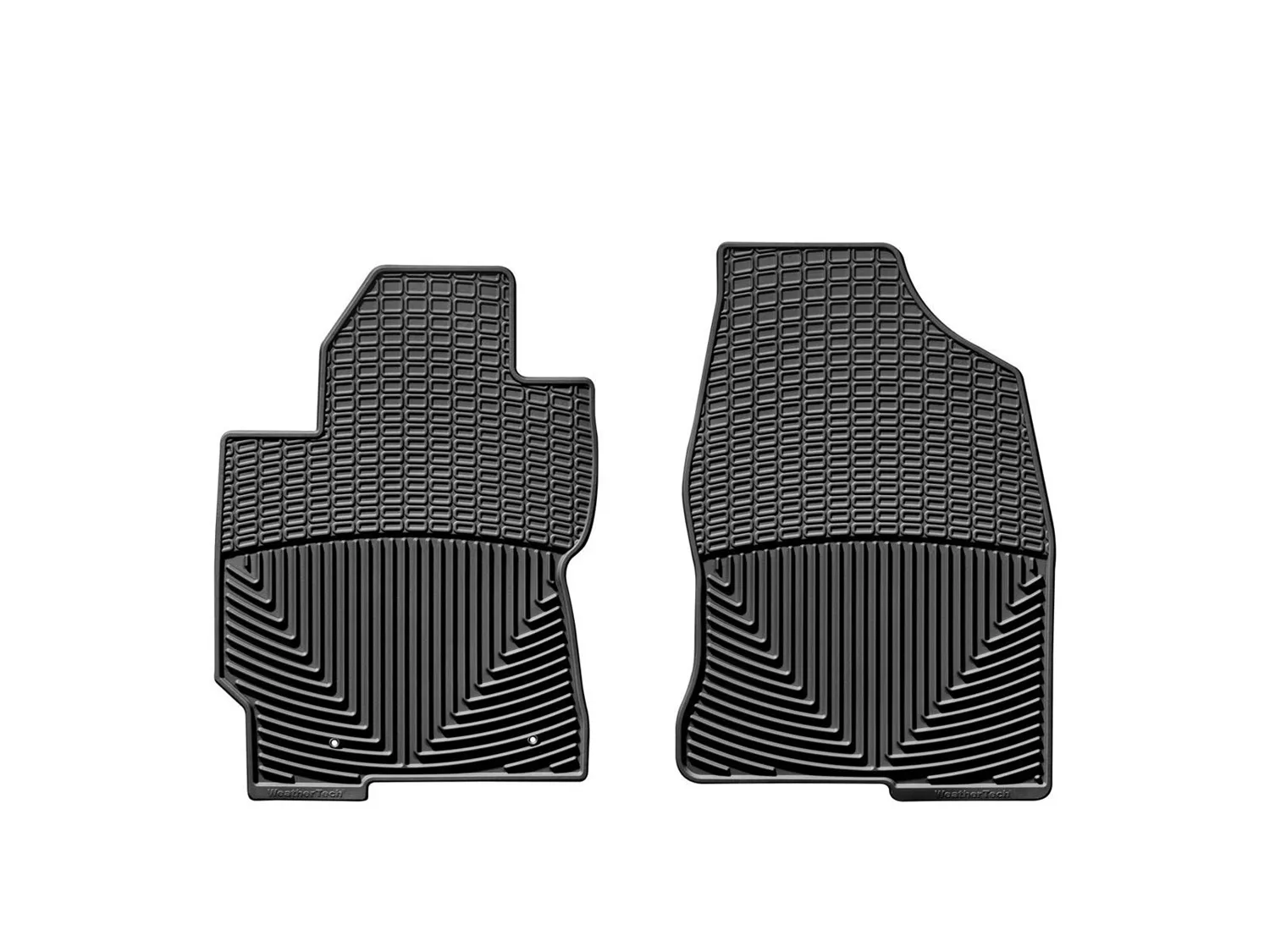 WeatherTech All Weather Floor Mats; Black; Front;