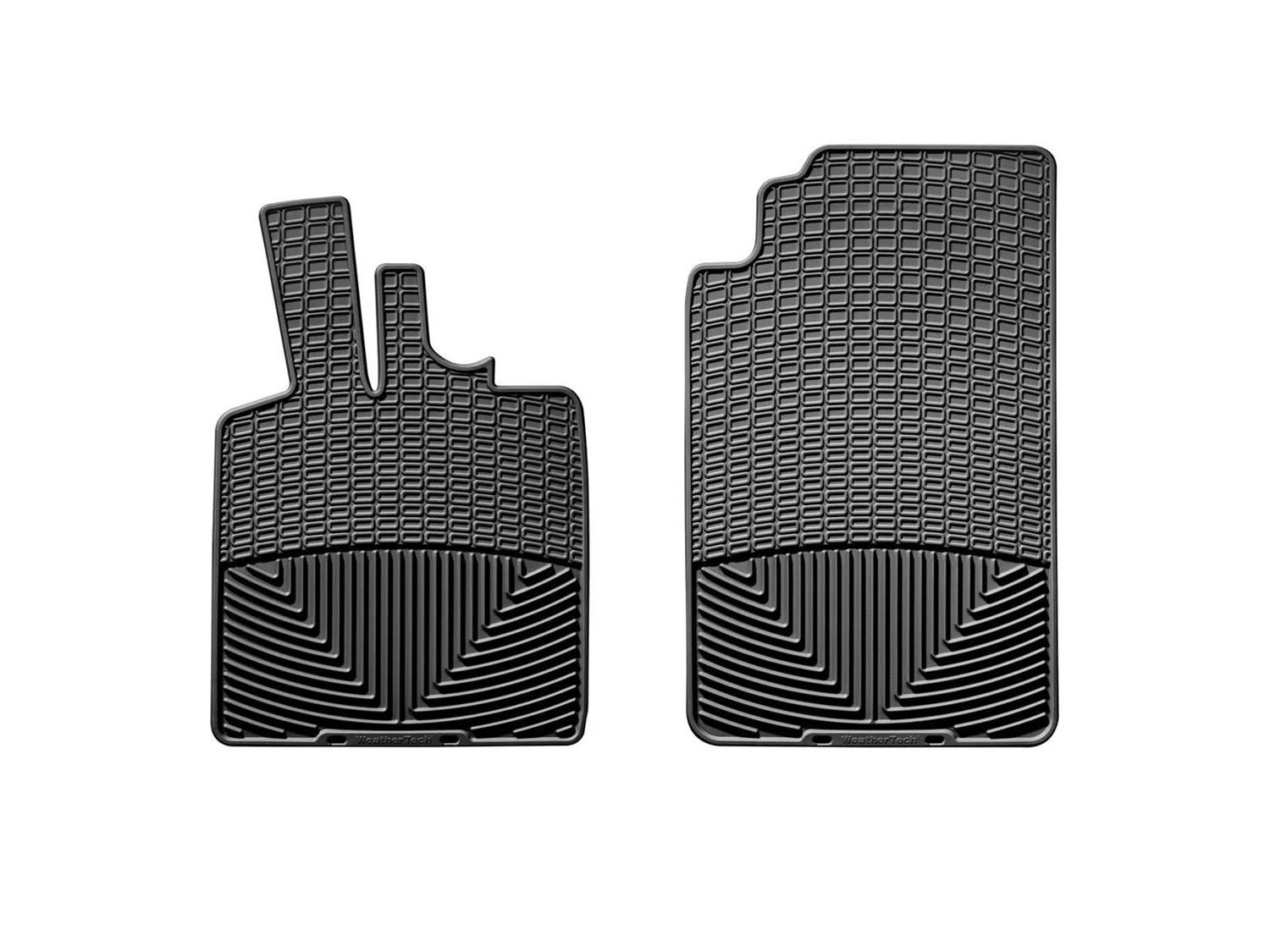 WeatherTech All Weather Floor Mats; Black; Front;