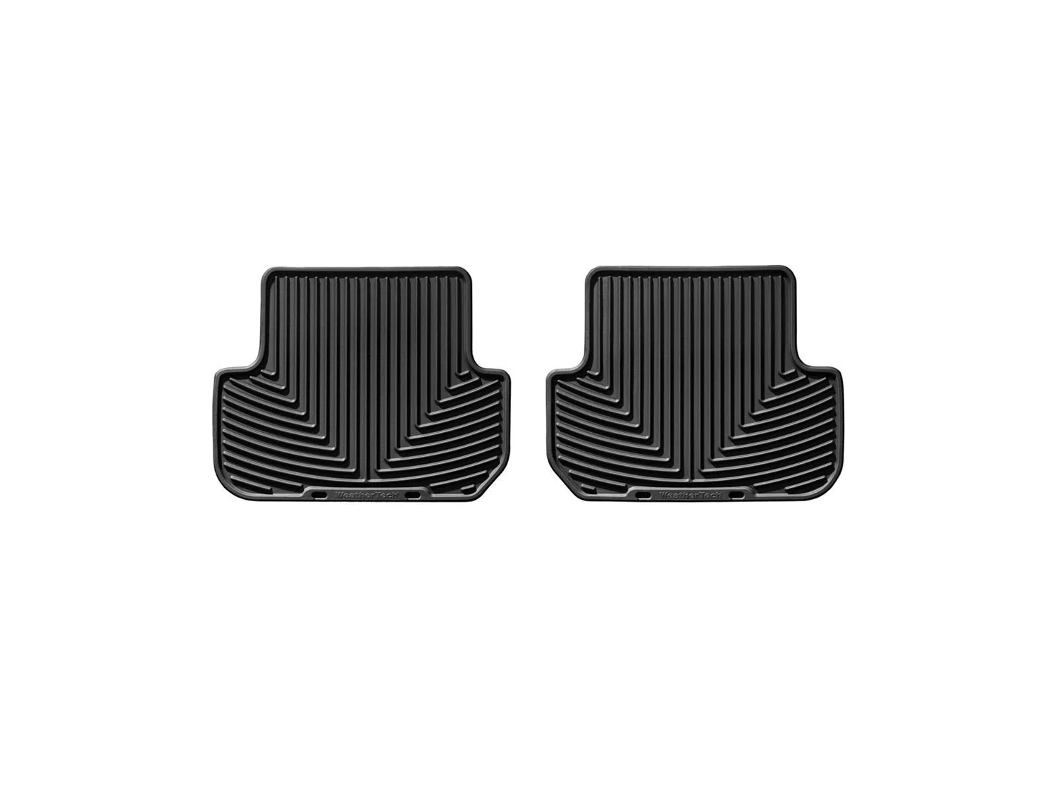 WeatherTech All Weather Floor Mats; Black; Rear;