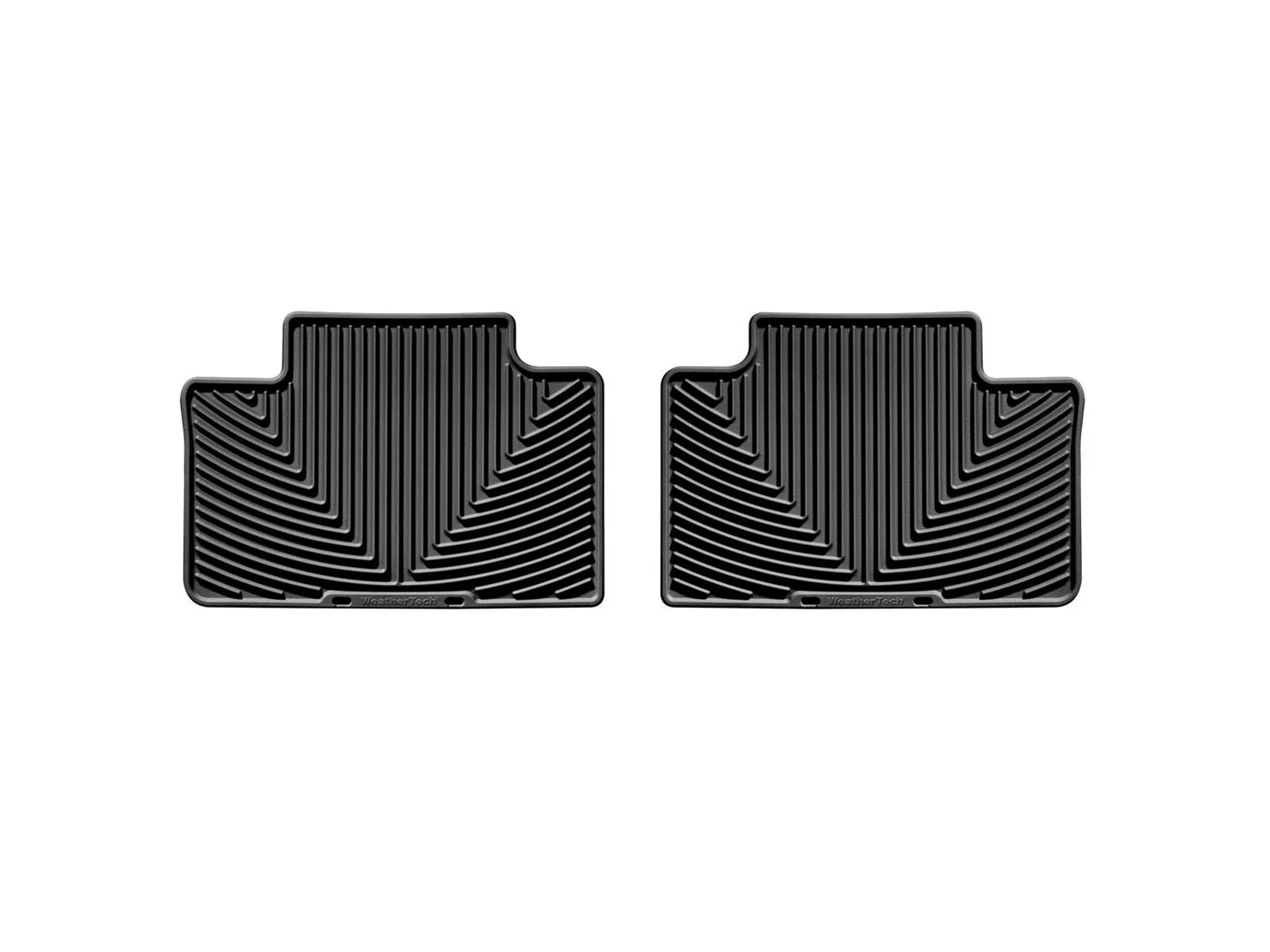 WeatherTech All Weather Floor Mats; Black; Rear;