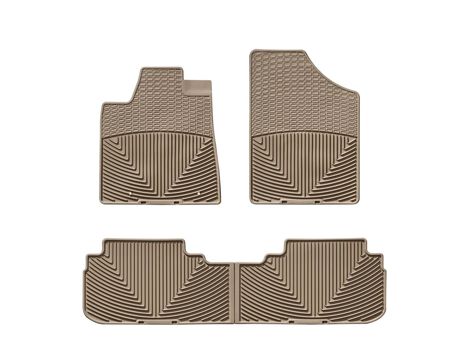 WeatherTech All Weather Floor Mats; Tan; Front and Rear;