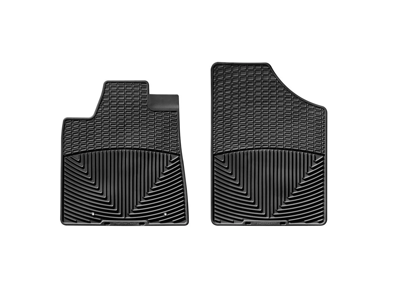 WeatherTech All Weather Floor Mats; Black; Front;