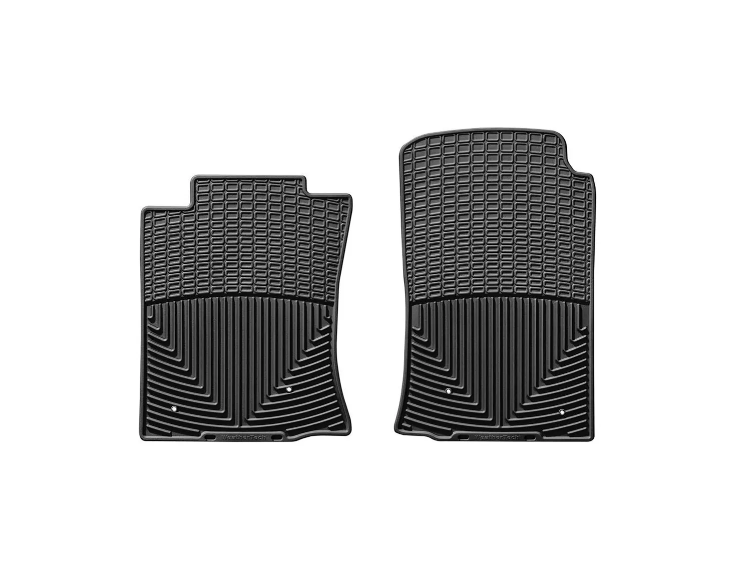 WeatherTech All Weather Floor Mats; Black; Front;