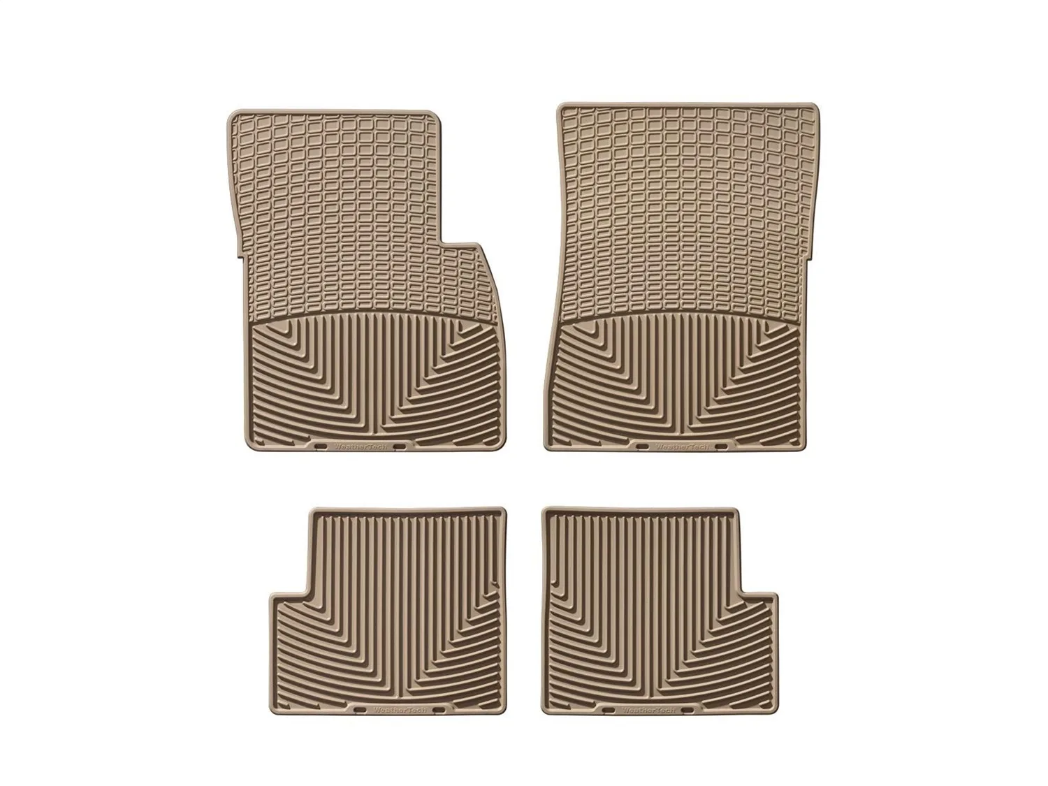 WeatherTech All Weather Floor Mats; Tan; Front and Rear;