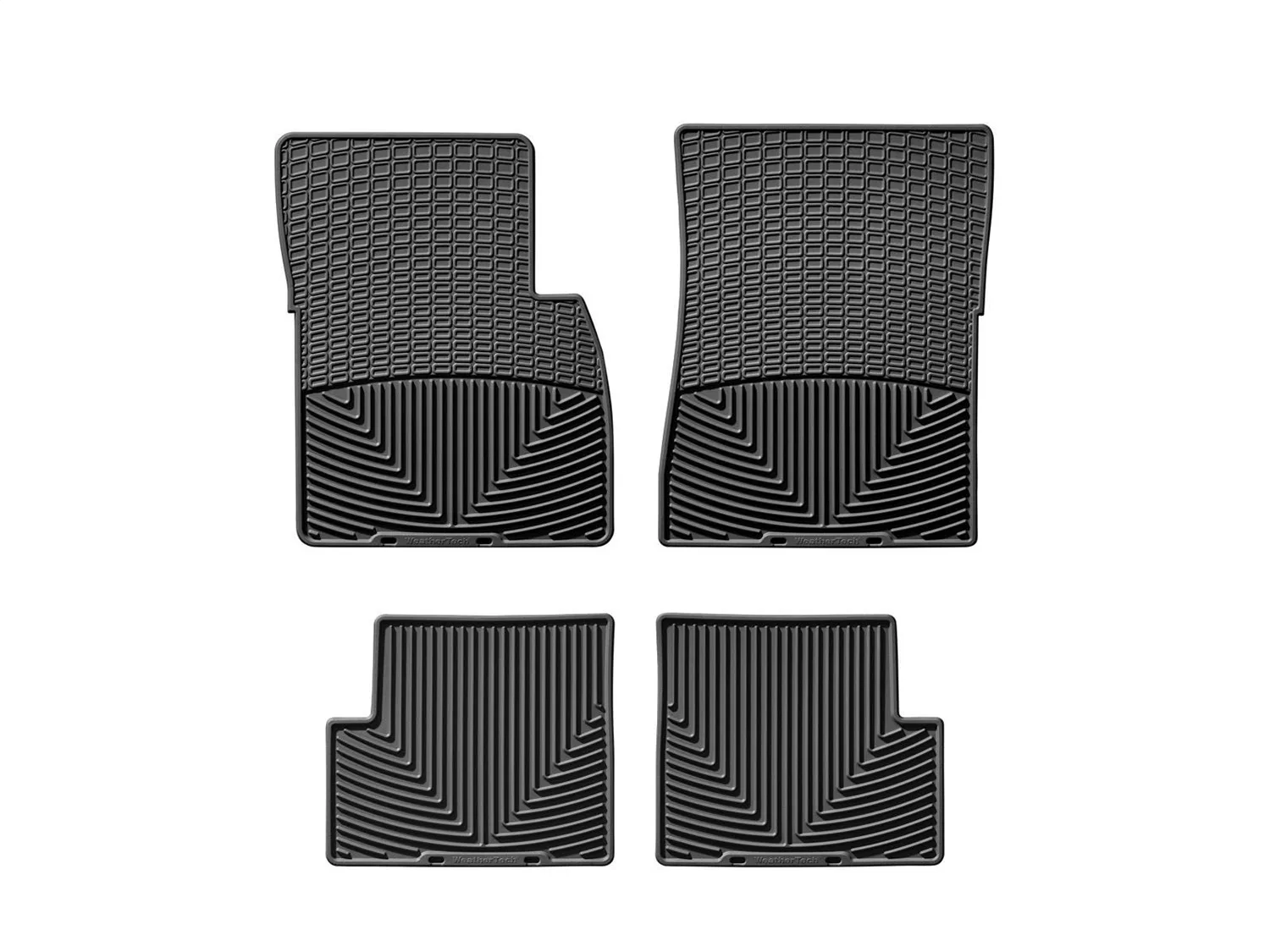 WeatherTech All Weather Floor Mats; Black; Front and Rear;