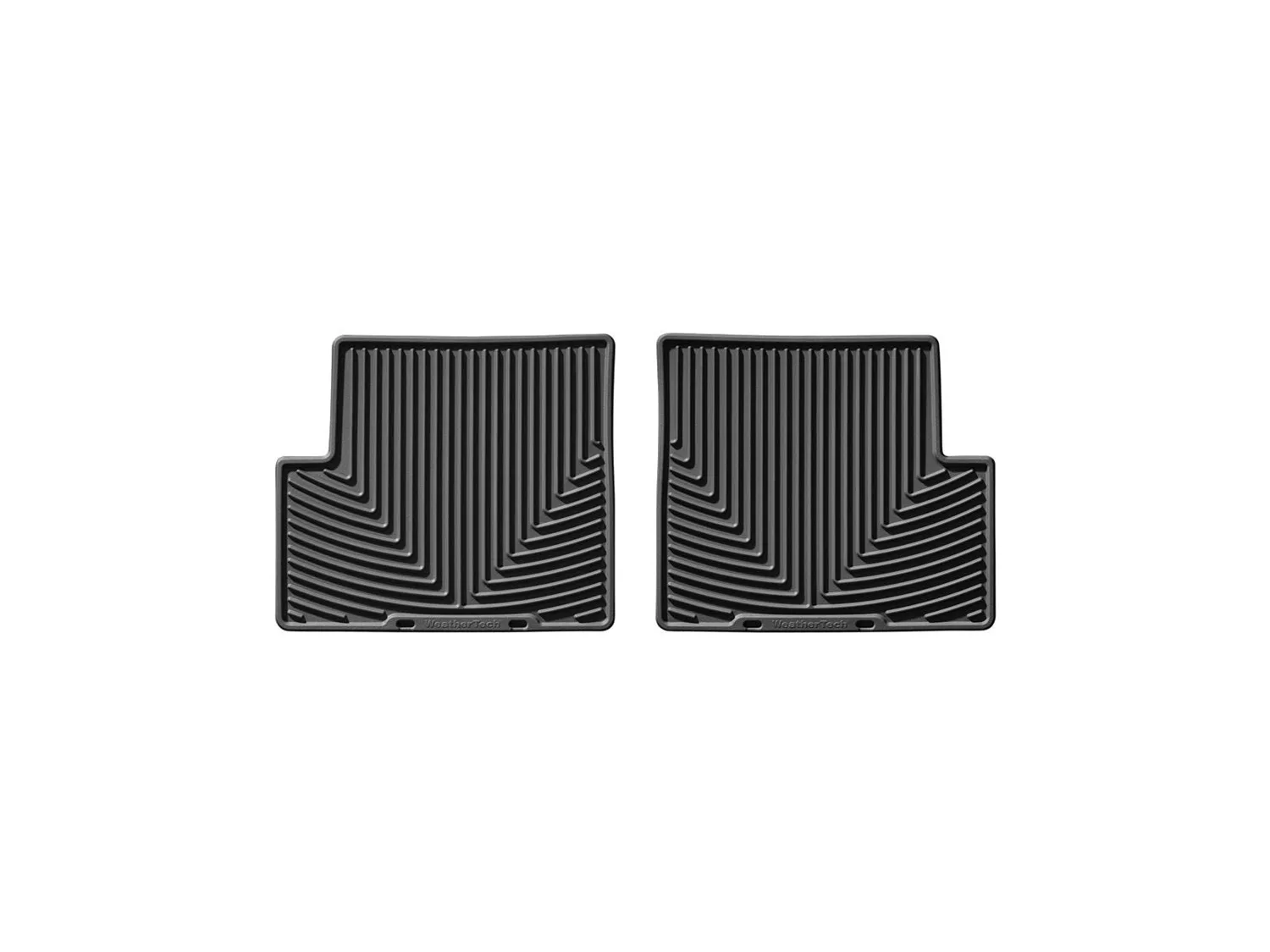WeatherTech All Weather Floor Mats; Black; Rear;