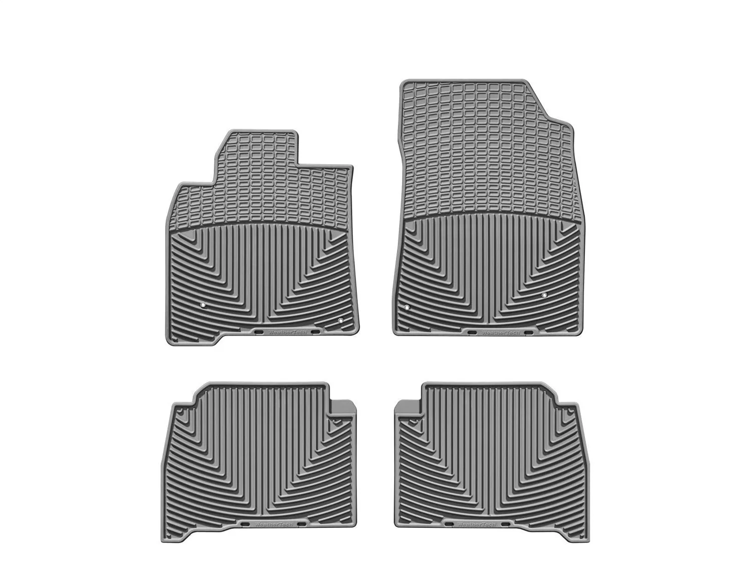WeatherTech All Weather Floor Mats; Gray; Front and Rear;