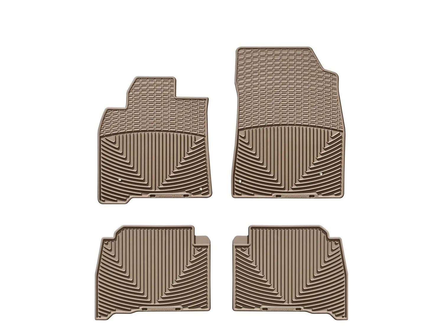 WeatherTech All Weather Floor Mats; Tan; Front and Rear;