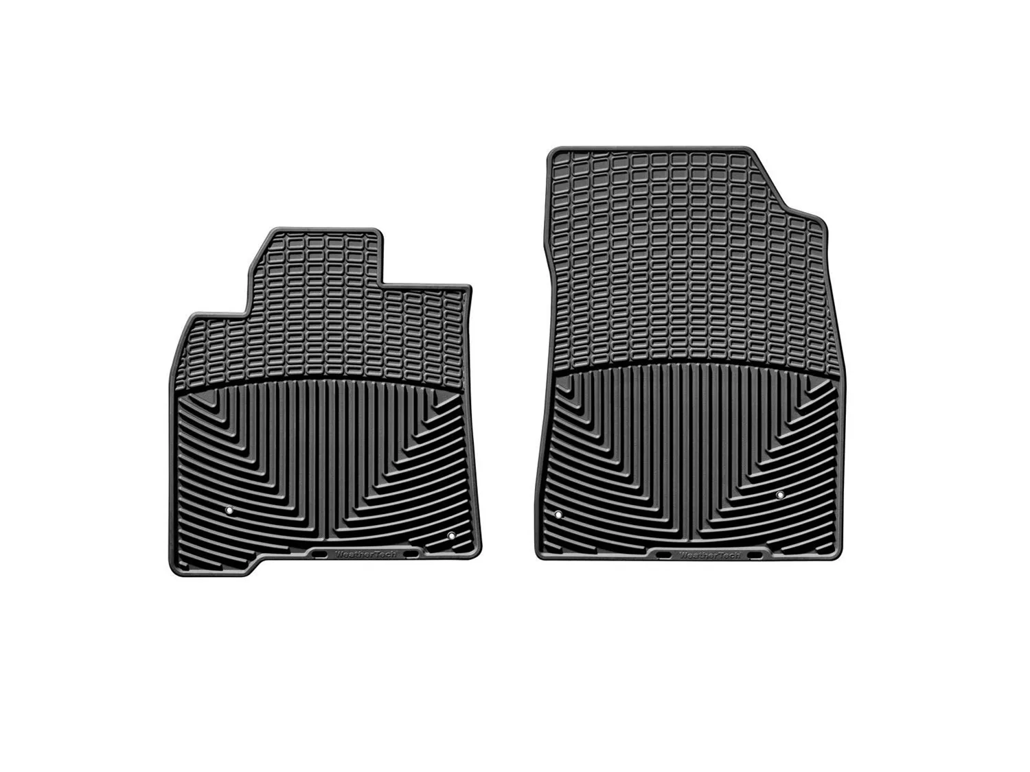WeatherTech All Weather Floor Mats; Black; Front;