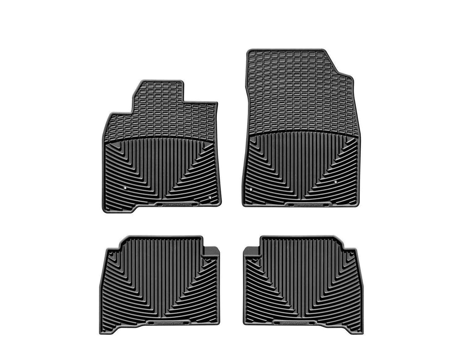 WeatherTech All Weather Floor Mats; Black; Front and Rear;