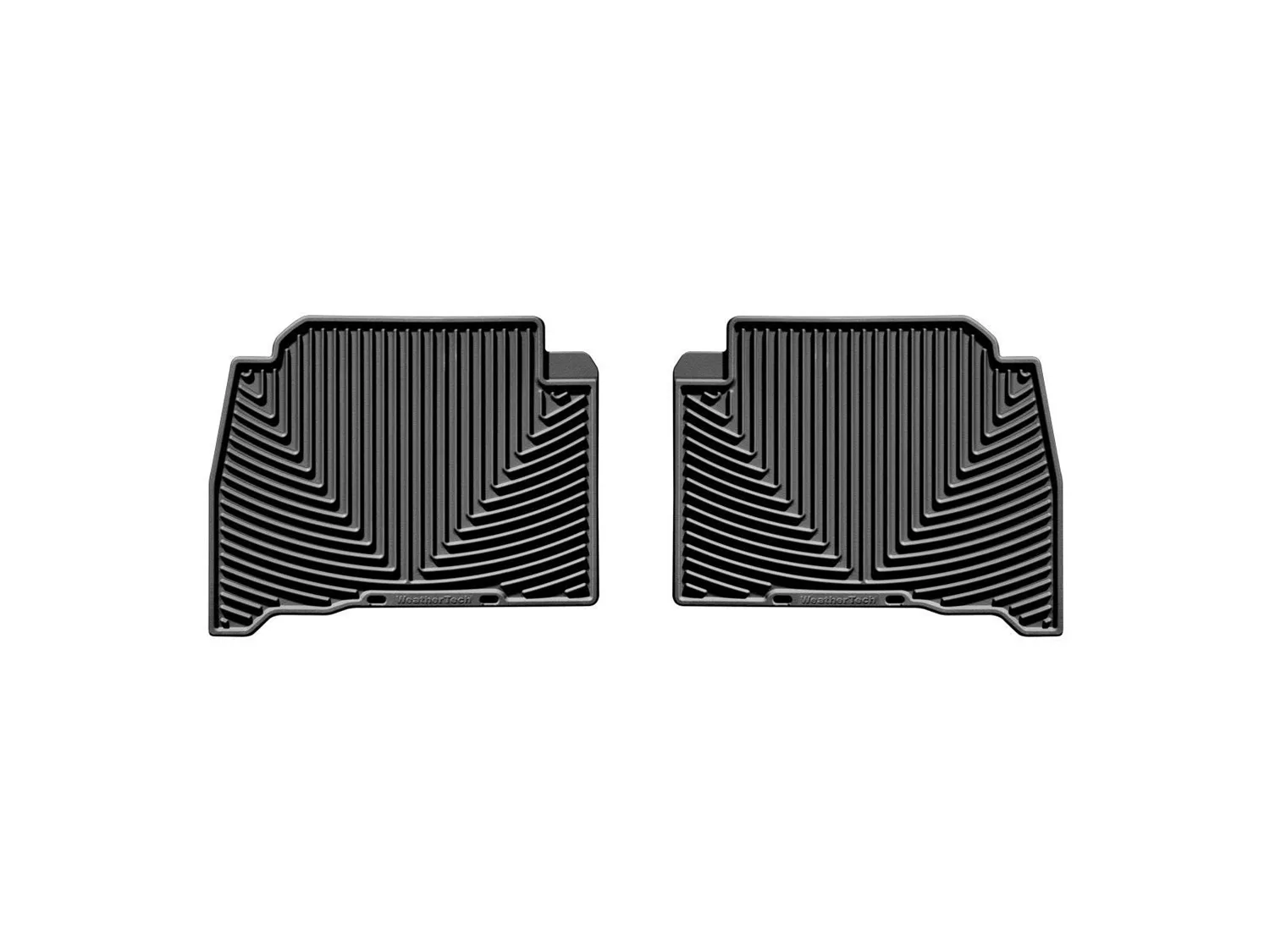 WeatherTech All Weather Floor Mats; Black; Rear;