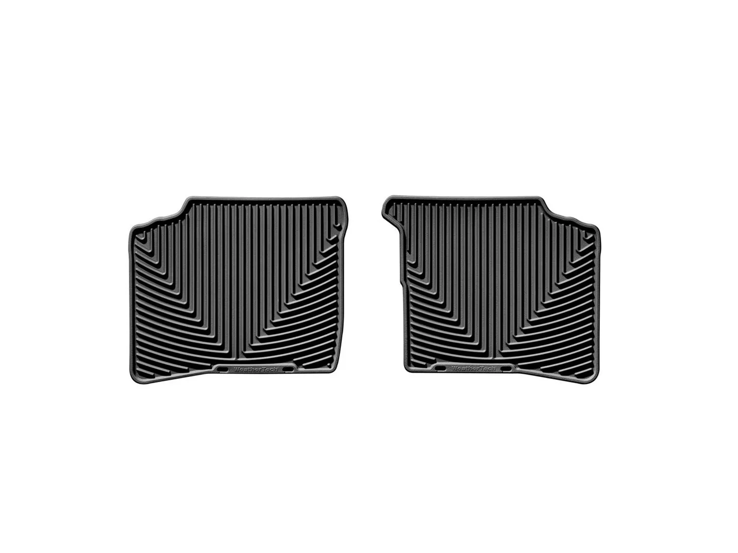 WeatherTech All Weather Floor Mats; Black; Rear;