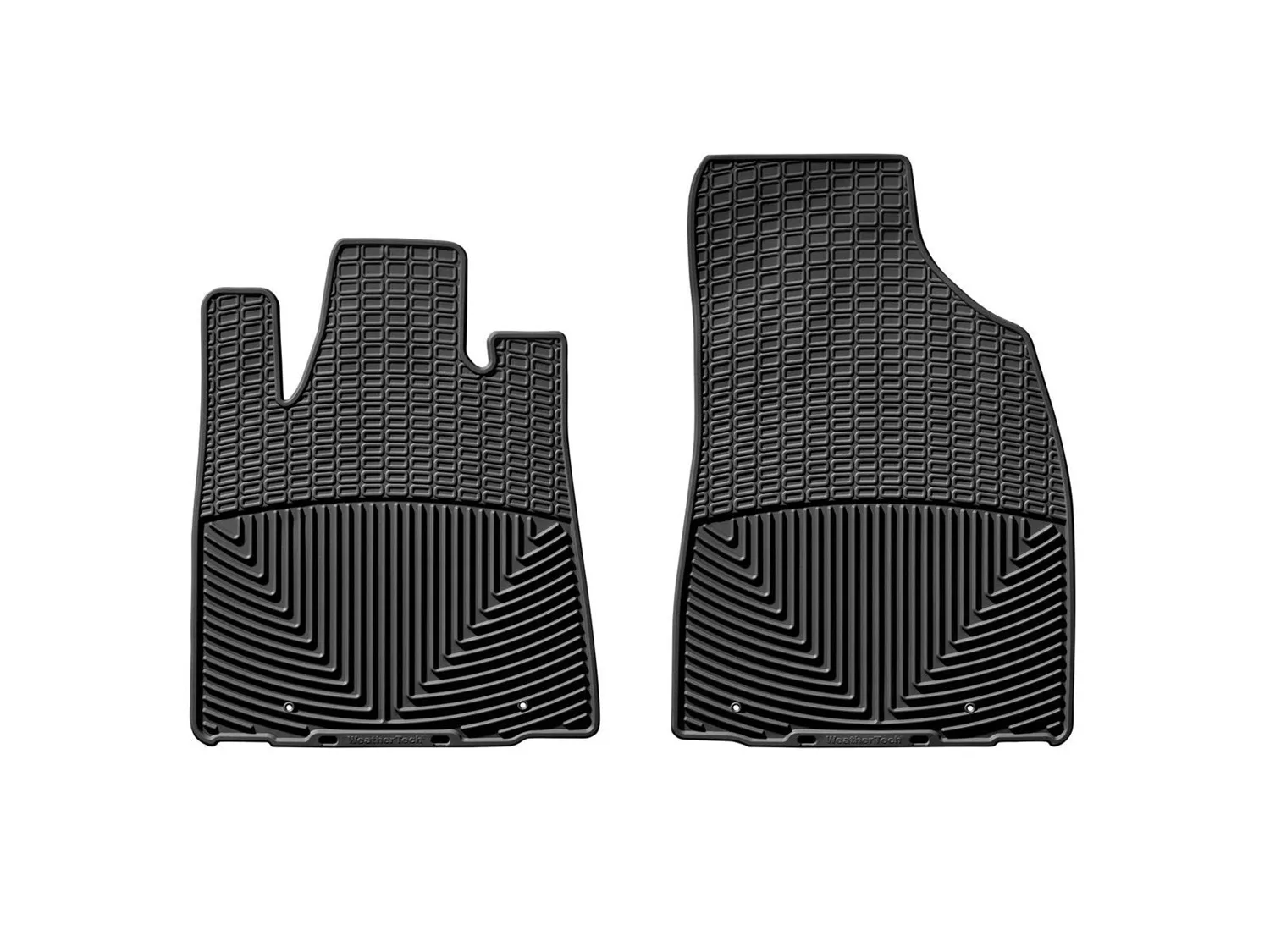 WeatherTech All Weather Floor Mats; Black; Front;