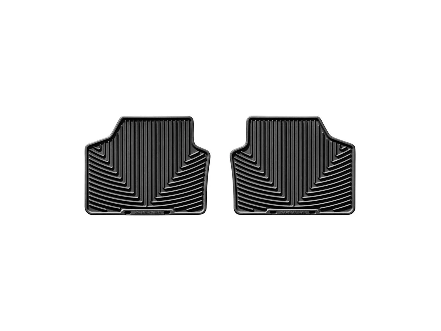 WeatherTech All Weather Floor Mats; Black; Rear;