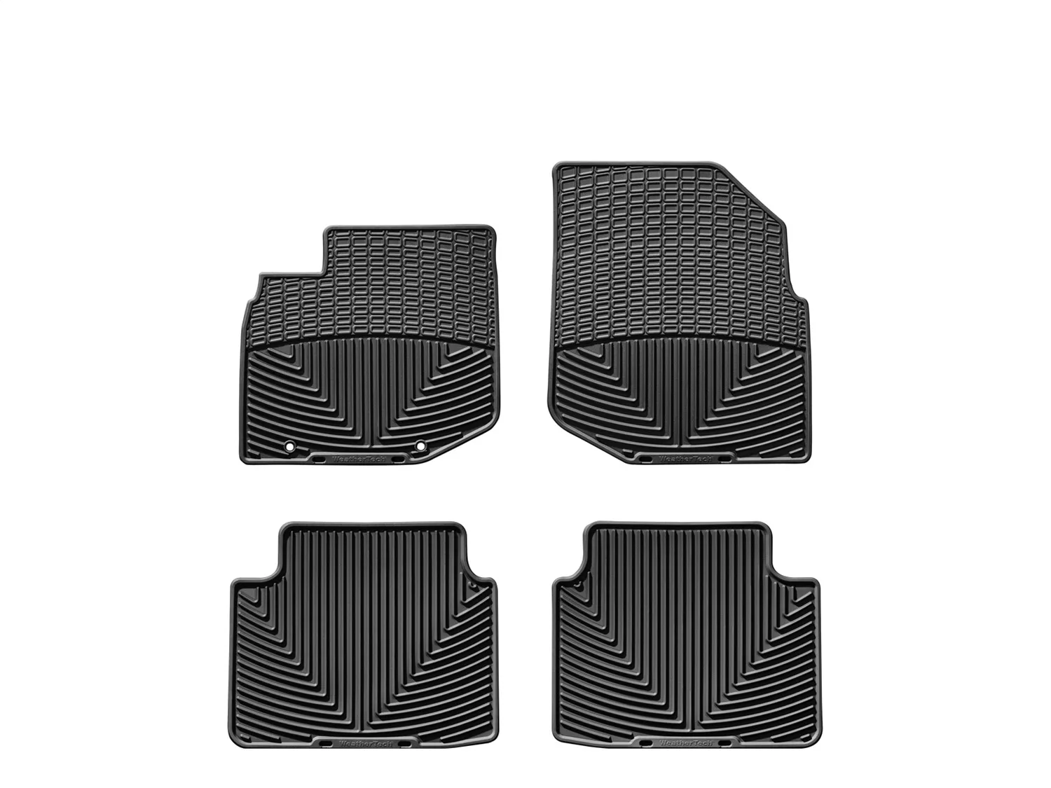 WeatherTech All Weather Floor Mats; Black; Front and Rear;