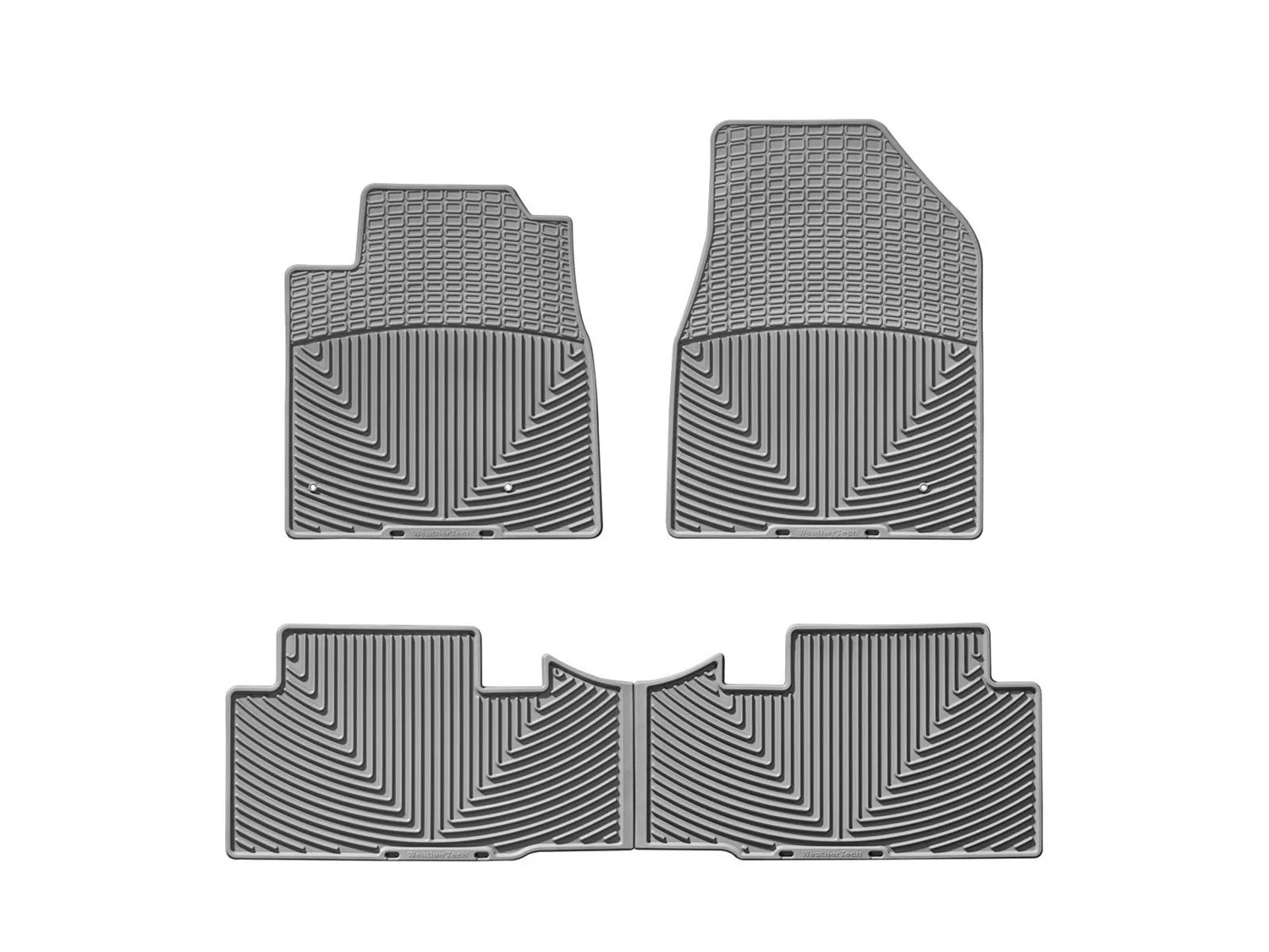 WeatherTech All Weather Floor Mats; Gray; Front and Rear;