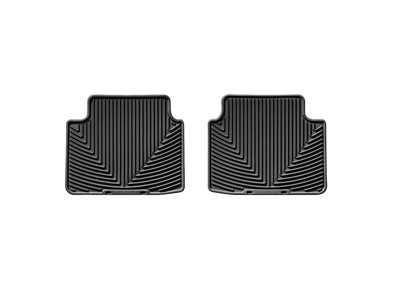 WeatherTech All Weather Floor Mats; Black; Rear;