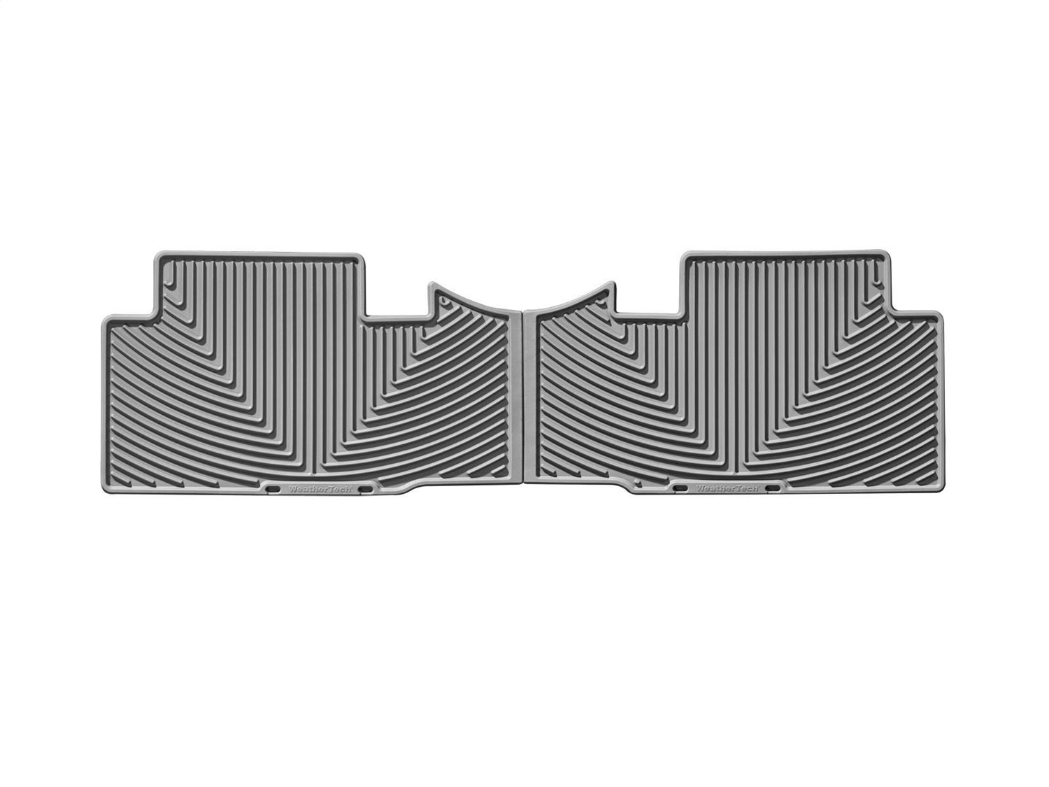 WeatherTech All Weather Floor Mats; Gray; Rear;
