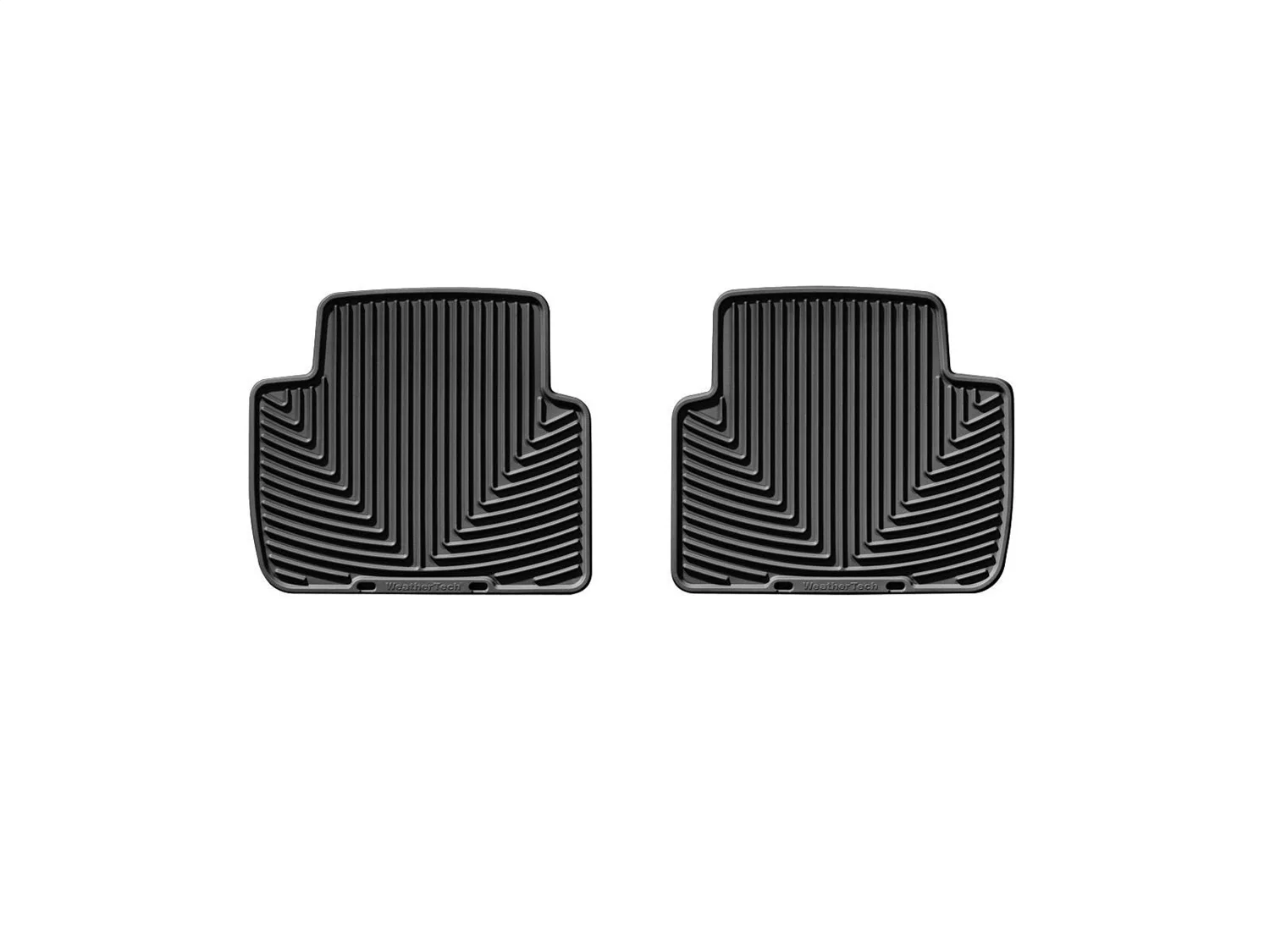 WeatherTech All Weather Floor Mats; Black; Rear;