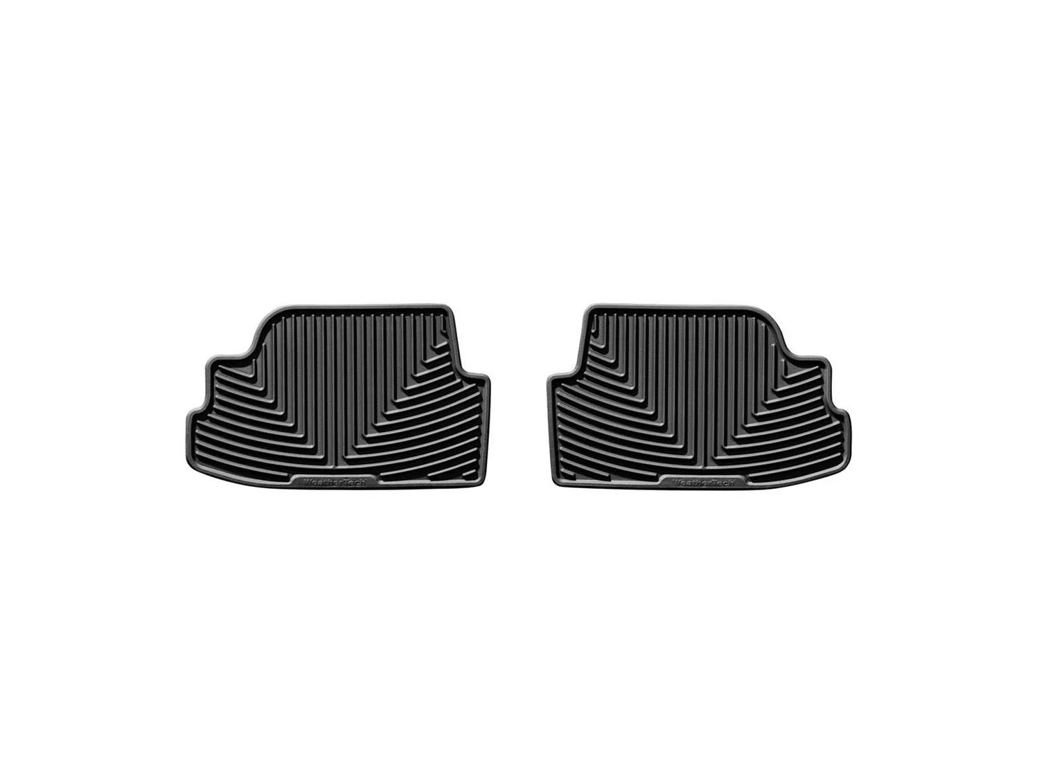 WeatherTech All Weather Floor Mats; Black; Rear;