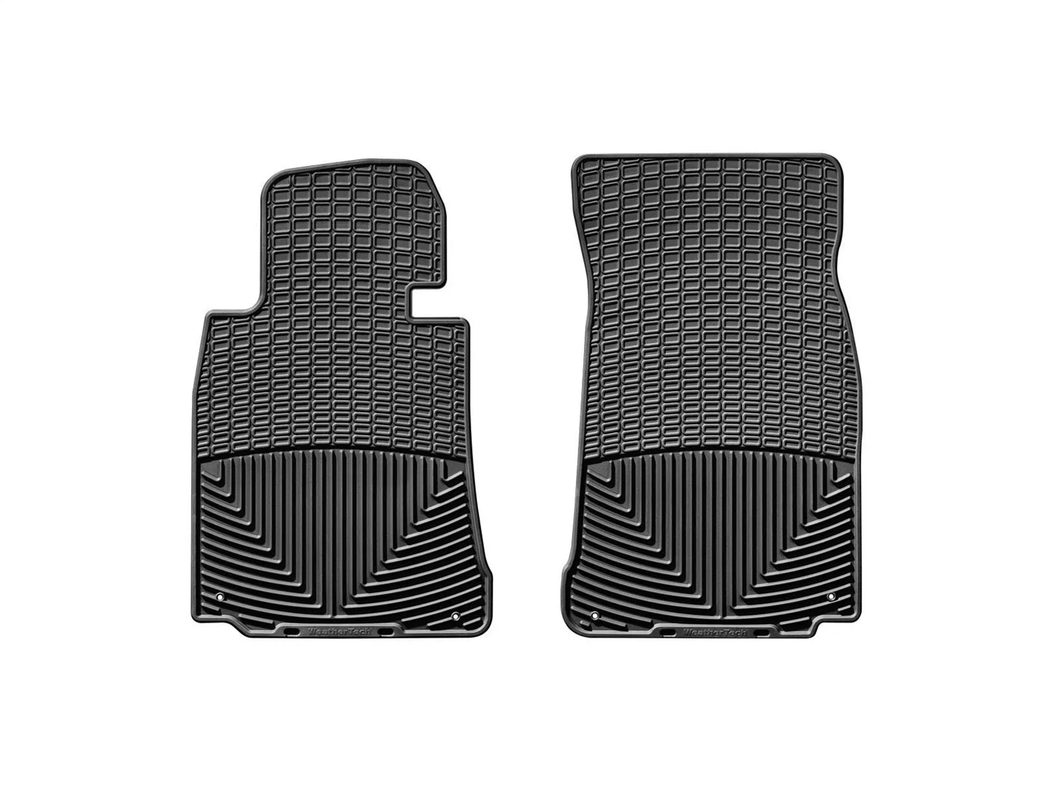 WeatherTech All Weather Floor Mats; Black; Front;