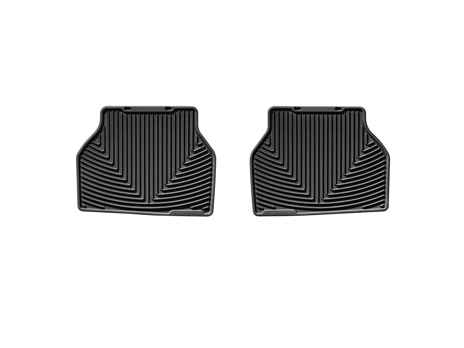 WeatherTech All Weather Floor Mats; Black; Rear;