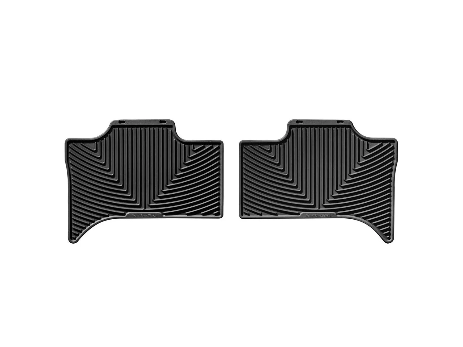 WeatherTech All Weather Floor Mats; Black; Rear;