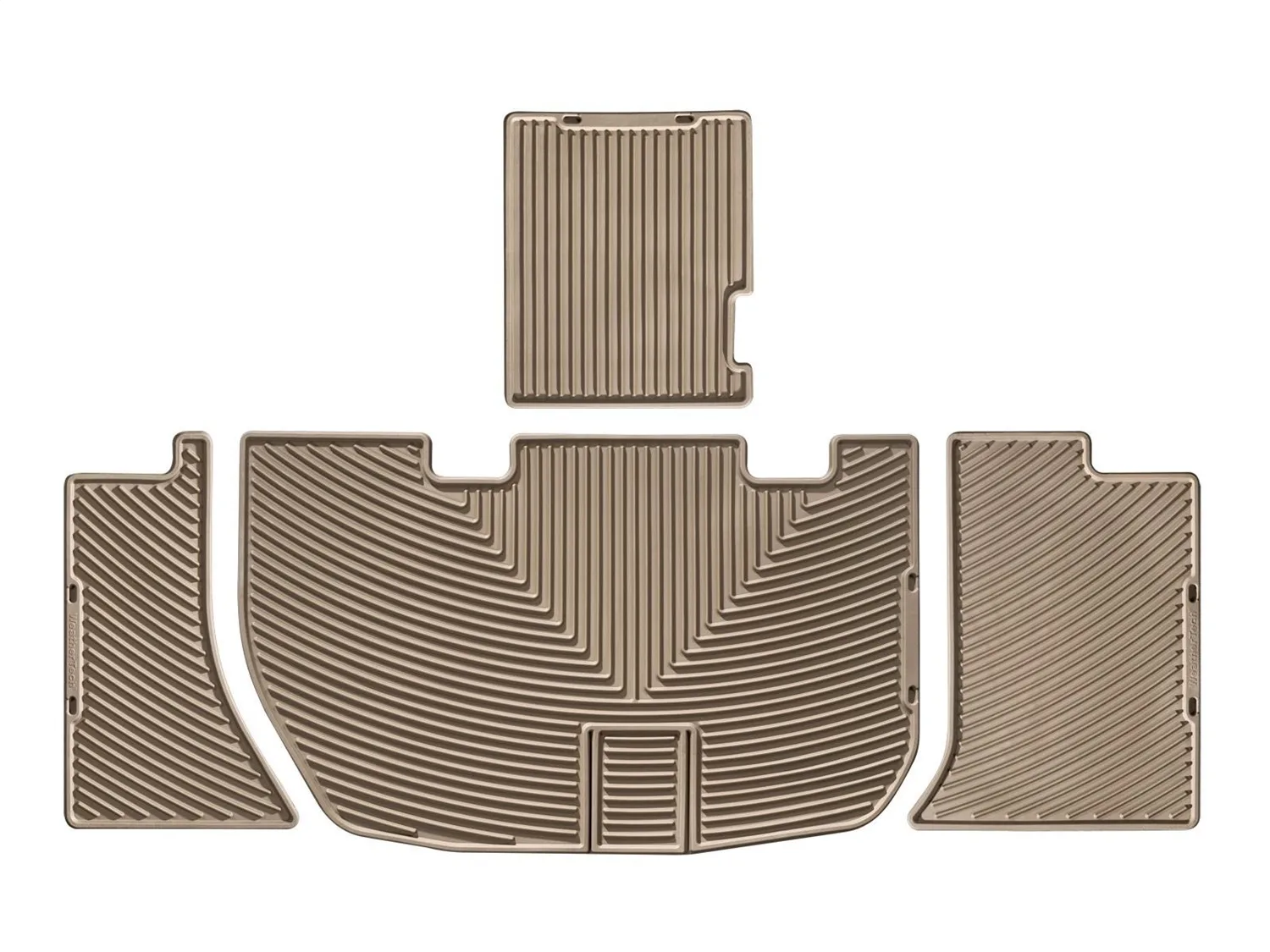 WeatherTech All Weather Floor Mats; Tan; Rear;