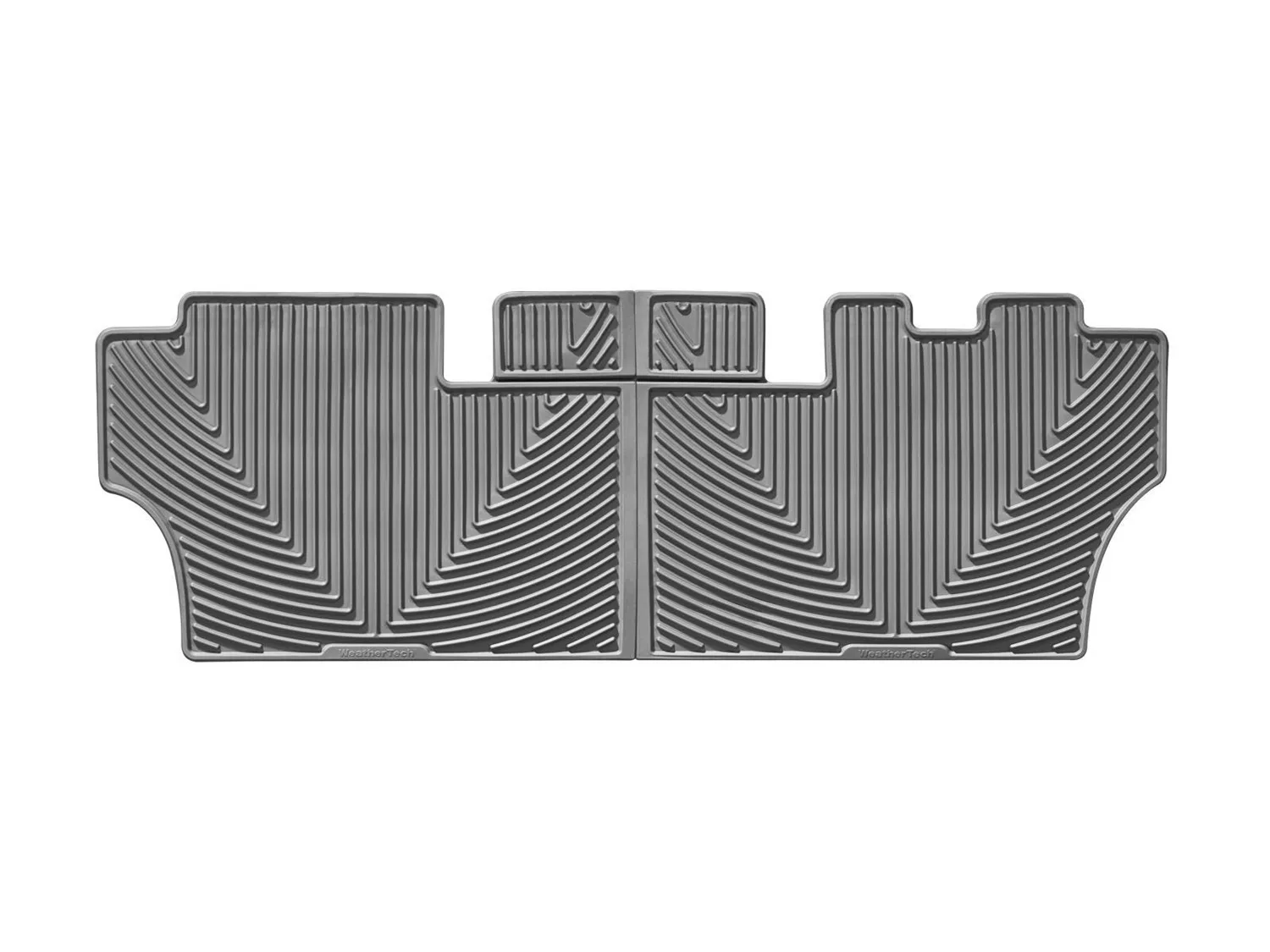 WeatherTech All Weather Floor Mats; Gray; Third Row;